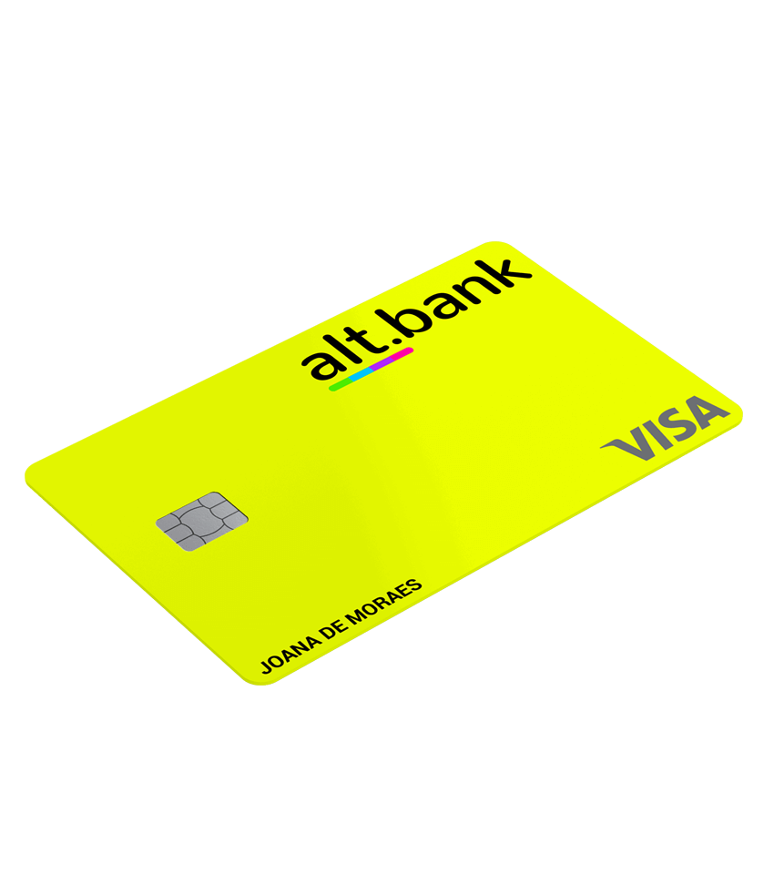 Cartão de débito alt.bank Cartão de débito alt.bank